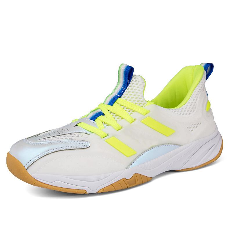 2021 new large size genuine badminton shoes fluorescent breathable training match tennis table tennis shoes sports shoes