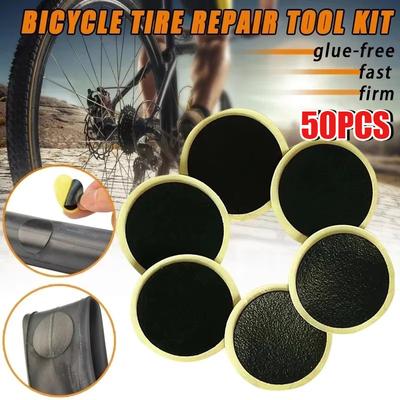 Fahrradreifen-Reparaturflicken, kleberfreier Klebstoff, schnell reparierender Reifenschutzflicken für Mountainbike-Innenreifen-Reparaturpads