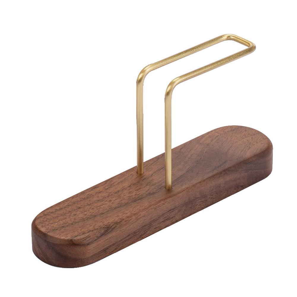 

Держатель для бумажных фильтров из орехового ореха, подставка для кофейных принадлежностей, вместимость 60 шт., для хранения бумаги в форме веера V-образной формы