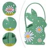 M-Candy Tote Bag Soft Felt Storage Basket Easter Gift Bag 3d Bunny Bag For Gifting Egg Hunt Easter Party