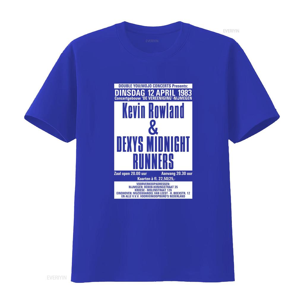Unisexs Dexys Midnight Runners Dinsdag Gig Poster T Shirt Retro Concert Design vintage Top For Everyday Wear streetwear
