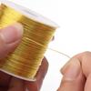 15-100Meters/Roll Gold Plated Copper Wire Bead Thread DIY Jewelry Making Metal Wire For Handmade Bracelets Jewelry Crafts