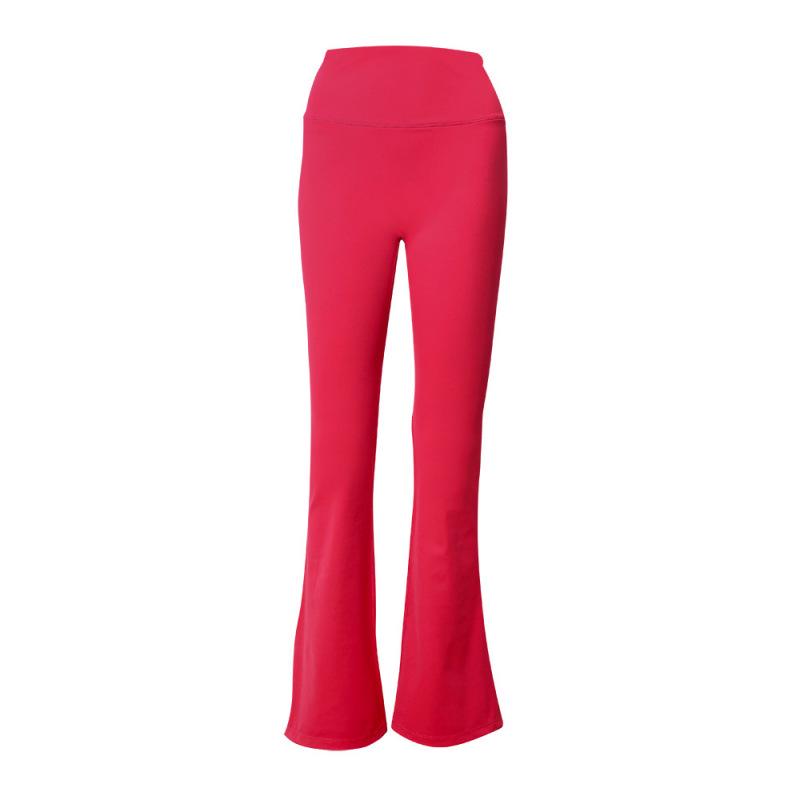 Pantaloni a zampa originali Lulu a vita alta con scanalature: Leggings a zampa d'elefante per Yoga e Pilates, effetto nudo, sollevamento glutei e snellenti.