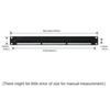 Pass Through Patch Panel 24 Ports Cat6 RJ45 19" Rack Mount Punch Down Keystone