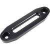 6" Billet Polished Aluminum Hawse Fairlead Load Capacity 3500-5500 LBs with Mounting Hardware for Synthetic Winch Rope (Black, 6")