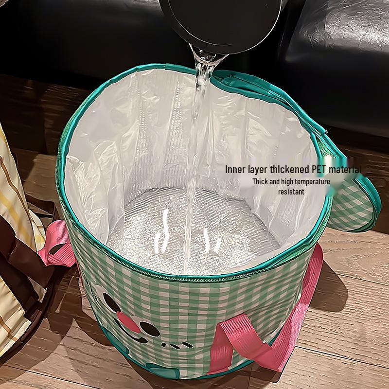 Foldable Portable Over-Calf Foot Bath Bucket for Travel and Home Use