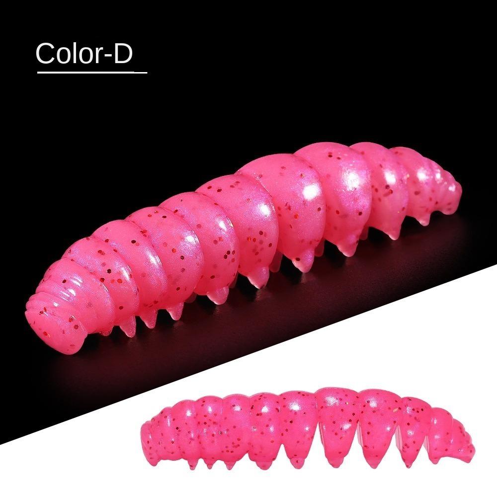 

6/11pcs TPR Material Spinpoler Poor Worm Segmented Body Dropshot Tackle River Fishing S-5cm-11pcs-D