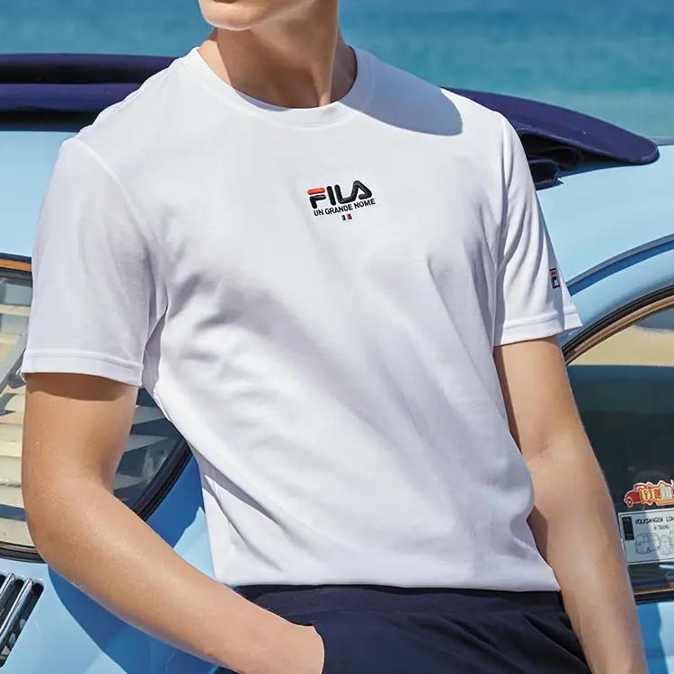 New FILA ORIGINALE T Shirt Men's White F51M228198FWT