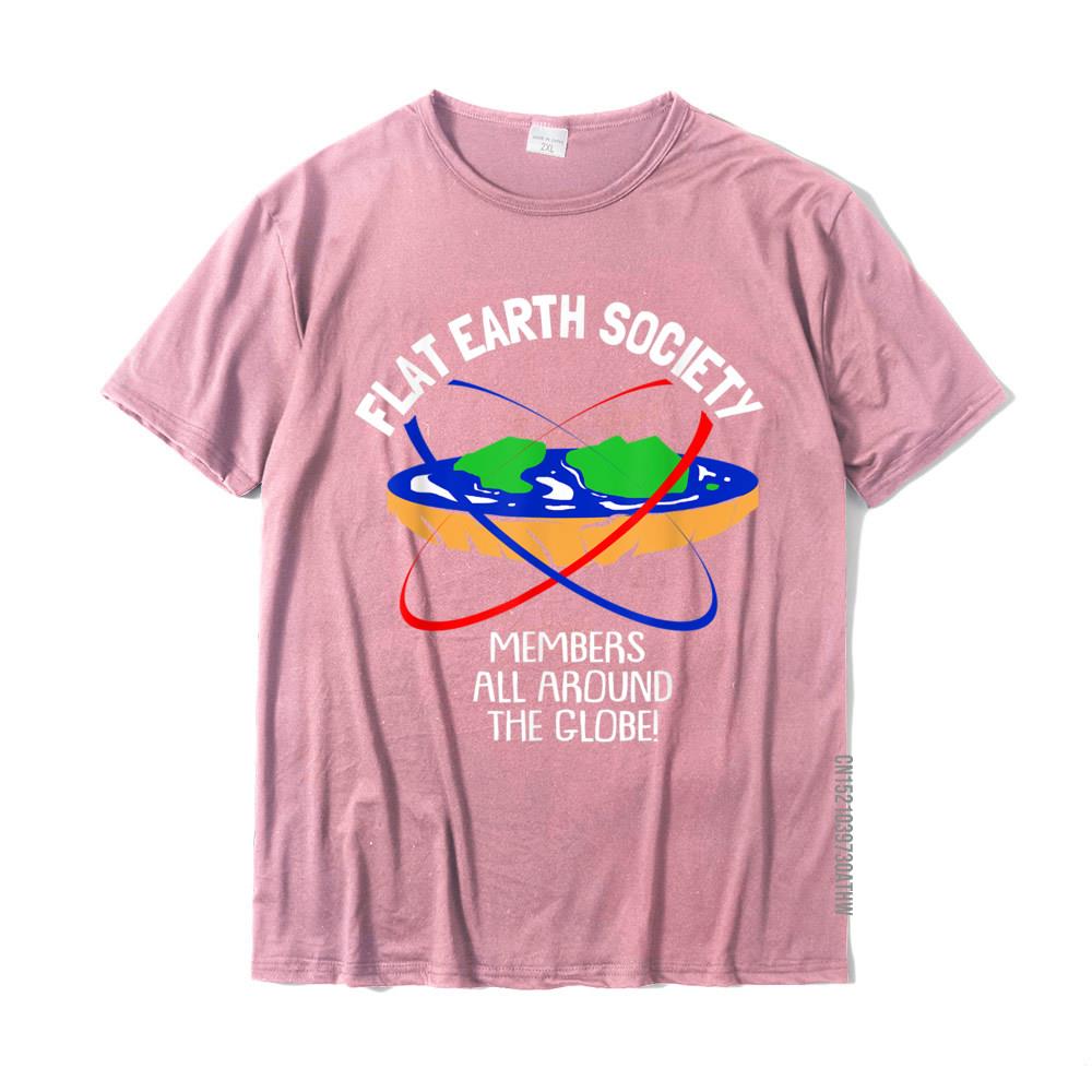 Flat Earth Society TShirt Design Cotton Young Tops T Shirt Fitness Tight Rife Top TShirts