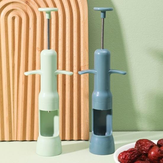 Kráječ na červené datle Protiskluzová plastová skořepina Typ lisu Nerezová ocel Vyřezávač červeného datle Ruční nástroj Třešeň Pittr Ovocná jádra Odstraňovač semen Kuchyňské pomůcky