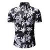 Mens Hawaii Floral Casual Shirt Short Sleeve Luxury Slim Fit Dress Tops Shirts