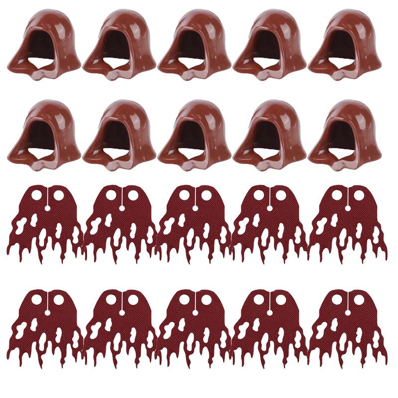 MOC Accesorii Personaj Blocuri de Construcție Soldat Medieval Glugă Purtând Palton Pelerină Robă de Luptă Mini Cărămidă Jucărie Băiat Cadou K034 DIY