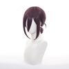 Anime Cosplay Wig, Reze Purple Low Bun Short Hair High-Temperature Fiber Synthetic Hairpiece