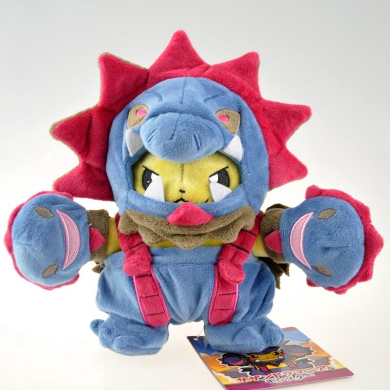 

Cosplay Pikachu Cross Dressing Soft Plush Toy Stuffed Gifts Doll синій