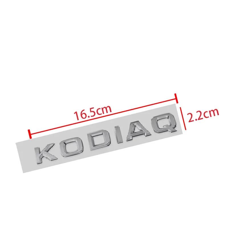 AFO1 1pcs 3D Metal High Quality Silver/black Car Letter Emblem Rear Tail Trunk Decals Badge Sticker Decal Styling For Skoda