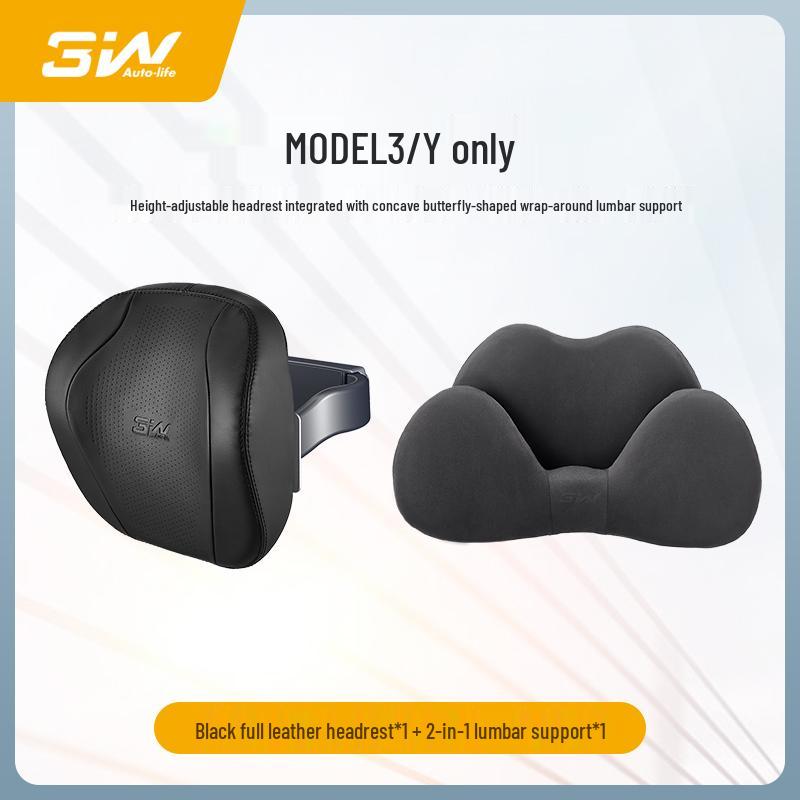3W Adjustable Memory Foam Neck Pillow for Tesla Model Y & 3 Refreshed Version