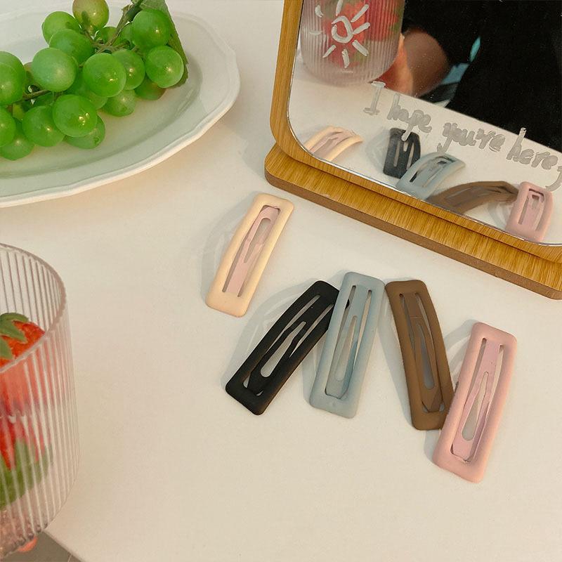 Frosted Rectangle BB Clips Barrettes Women Arrange Broken Hairpins Girl Fashion Hair Clips Headwear Ornaments Hair Styling Tools