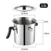 Zhenhui Life Pentolino in Acciaio Inossidabile Antiaderente da 2,0 L