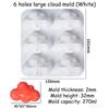 New 36 Cavity Clouds Silicone Mold Weather Shape DIY Baking Cake Chocolate Fondan Ice Cube Mold Handmade Soap Candle Decorations