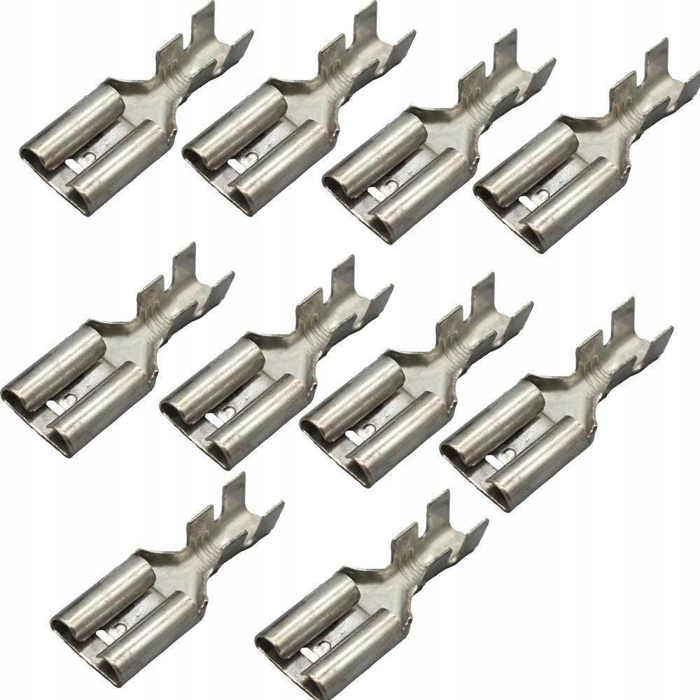 Rosfix Konektor Żeński Izolowany 6.3mm – Kompatybilny z Standardowymi Przewodami | Zestaw 10 Sztuk | Łatwy Montaż