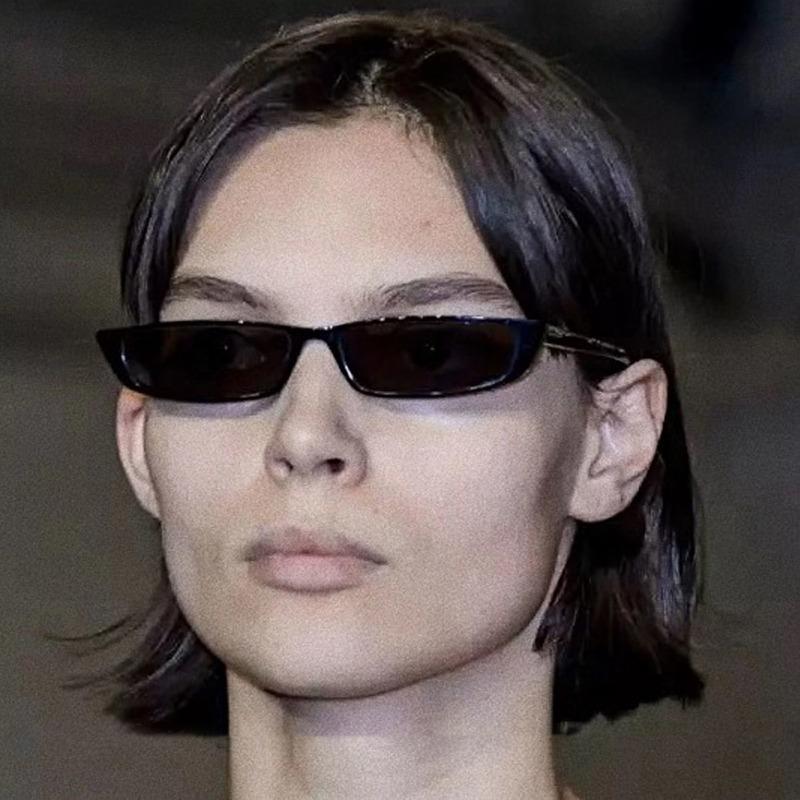 New Small Frame Cat Eye Narrow Frame Sunglasses Fashion Women'S Outdoor Leisure Shopping Eyeglasses Men Eyewear Uv400 Glasses