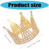 Elegant Gold Princesses Birthday Crowns For Girls Party Accessory Eye-catching Crystal Tiaras With Sparkling Crystal Design