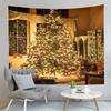 Christmas Tree Tapestry with Lights,Holiday Party Tapestry Wall Hanging Tapestries Gifts for Xmas Decor,Birthday and Room Decor
