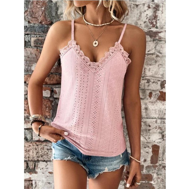 Summer New Women's V-Neck Lace Sling Small Vest