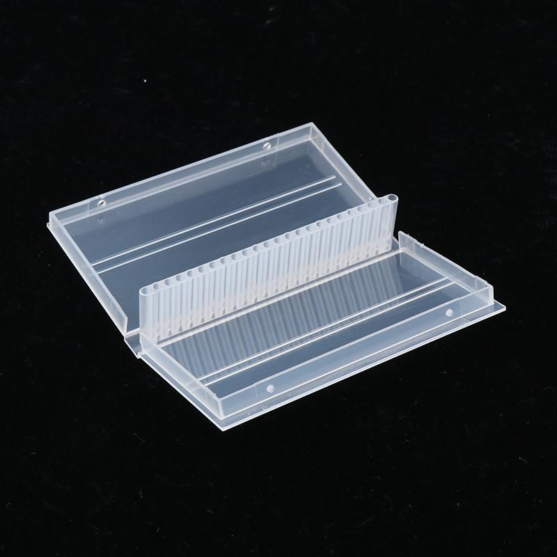 24 Löcher Kunststoff Nagelbohrer Aufbewahrungsbox Leer Ständer Halter Für Fräser Display Behälter Etui Maniküre Werkzeuge