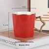 Mattes Keramik-Kaffeebecher-Set mit Deckel und Löffel
