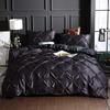 Satin Bedding Set King Wine Red Silk Like Satin Duvet Cover Set Luxury Soft Burgundy Comforter Cover Adults Bedroom Decor Chic Luxurious Sil