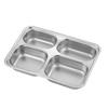 304 Stainless Steel Dinner Plate Serving Dish Rustproof Dishware For Family Outdoor Camping Kitchen Use