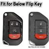 Key Fob Cover For Jeep Full Protection Soft TPU Flip Key Case Holder Compatible With 2018  Jeep Wrangler JL JLU Rubicon   Jeep Gladiator JT Sahara