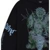 We11done Ss24 Skull Print Hooded Long Sleeve Sweatshirt Unisex sweatshirt Black WD-TH1-24-722-U-BK