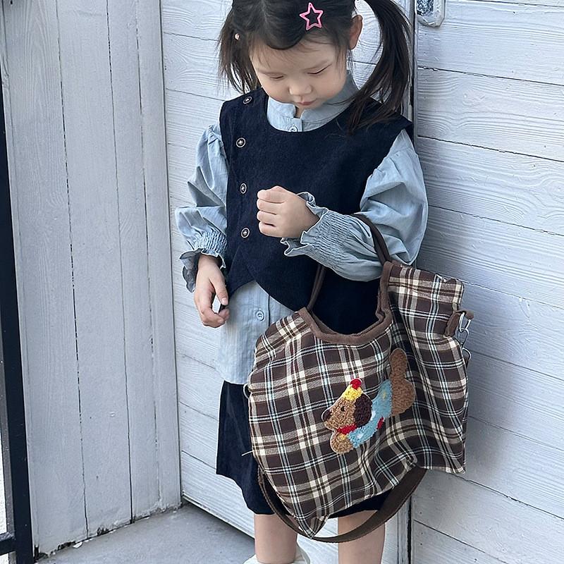 Adorable Cartoon Dog Children's Backpack Stylish Large Capacity Shoulder Bag For Kids