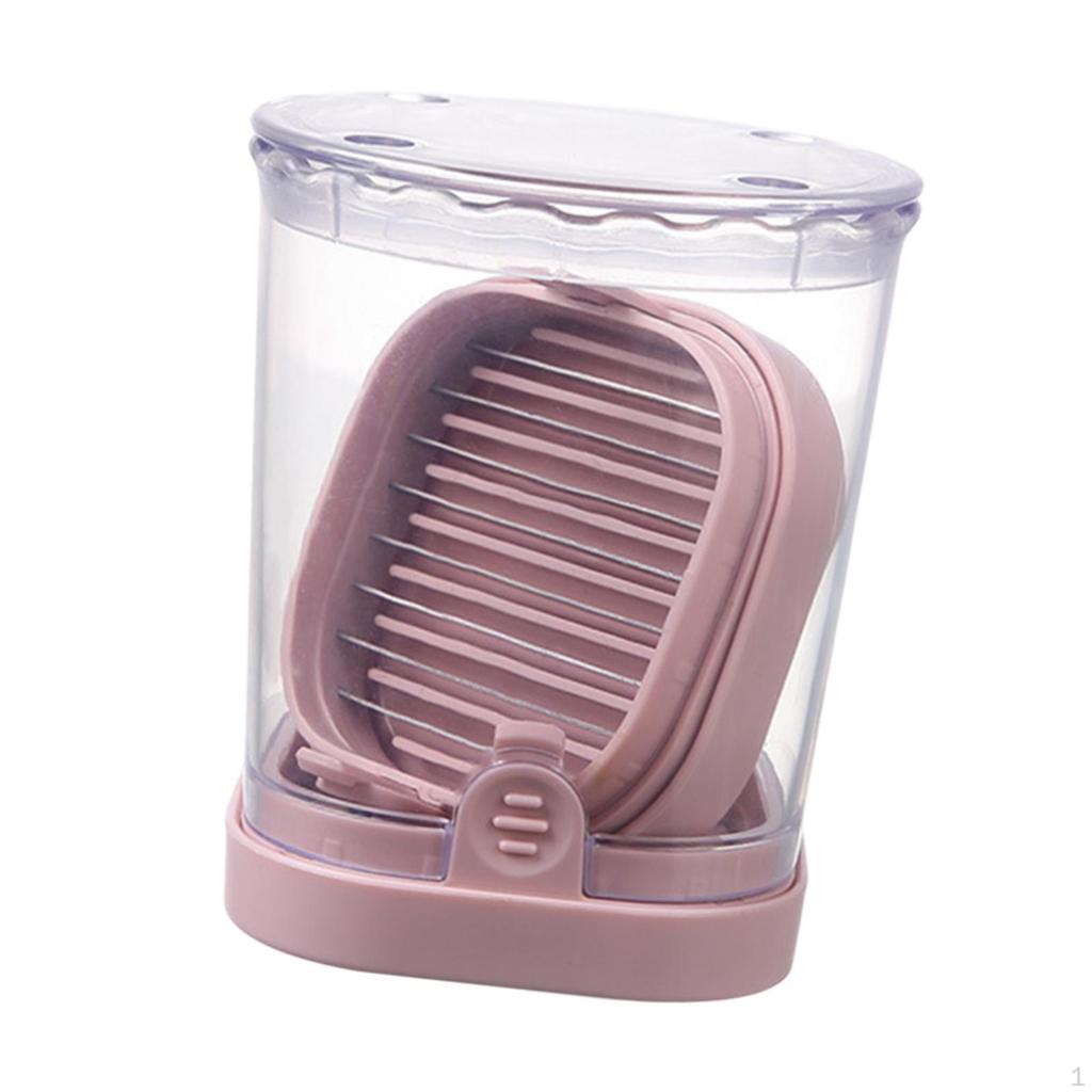 Cup Slicer Multifunctional Vegetable Cutter for Banana Mushroom Cucumber Pink