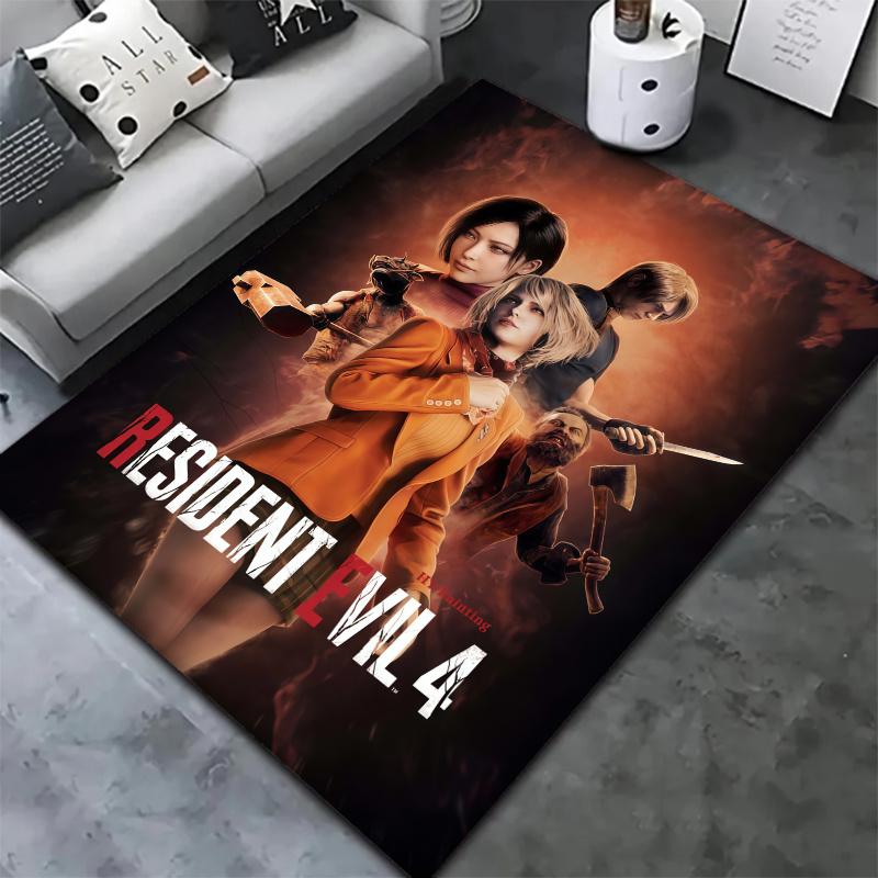 Resident Evil Carpet Rug for Living Room Bedroom Home Sofa Decoration,Kids play Nonslip Floor Mat