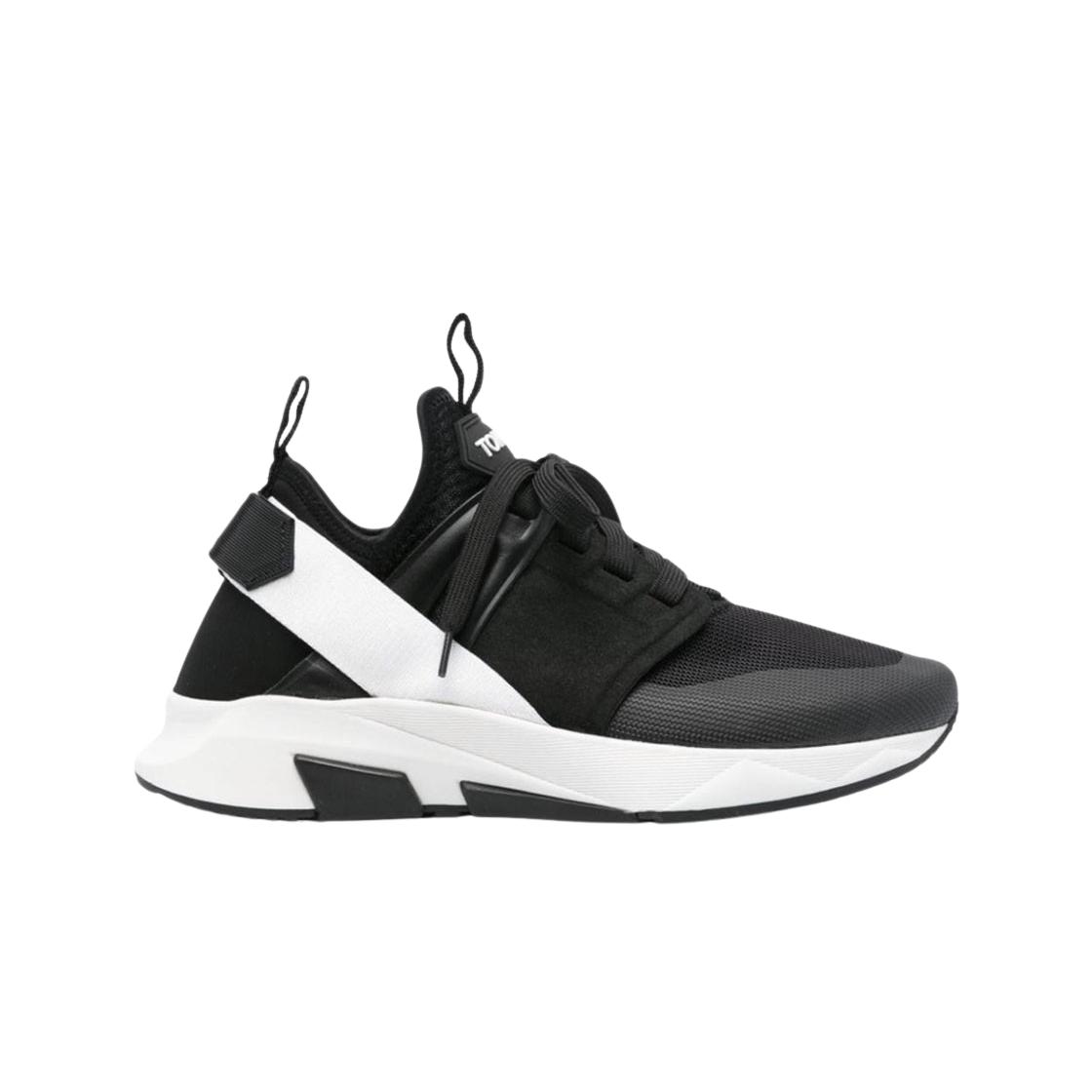 

Tom Ford Neoprene Suede Jago Sneaker Black White 7.5