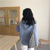 Fashion Women's Canvas Tote Shoulder Large Shopping Bag Plaid Eco Large Capacity Ladies Purse Pouch Girls Student Book Handbags