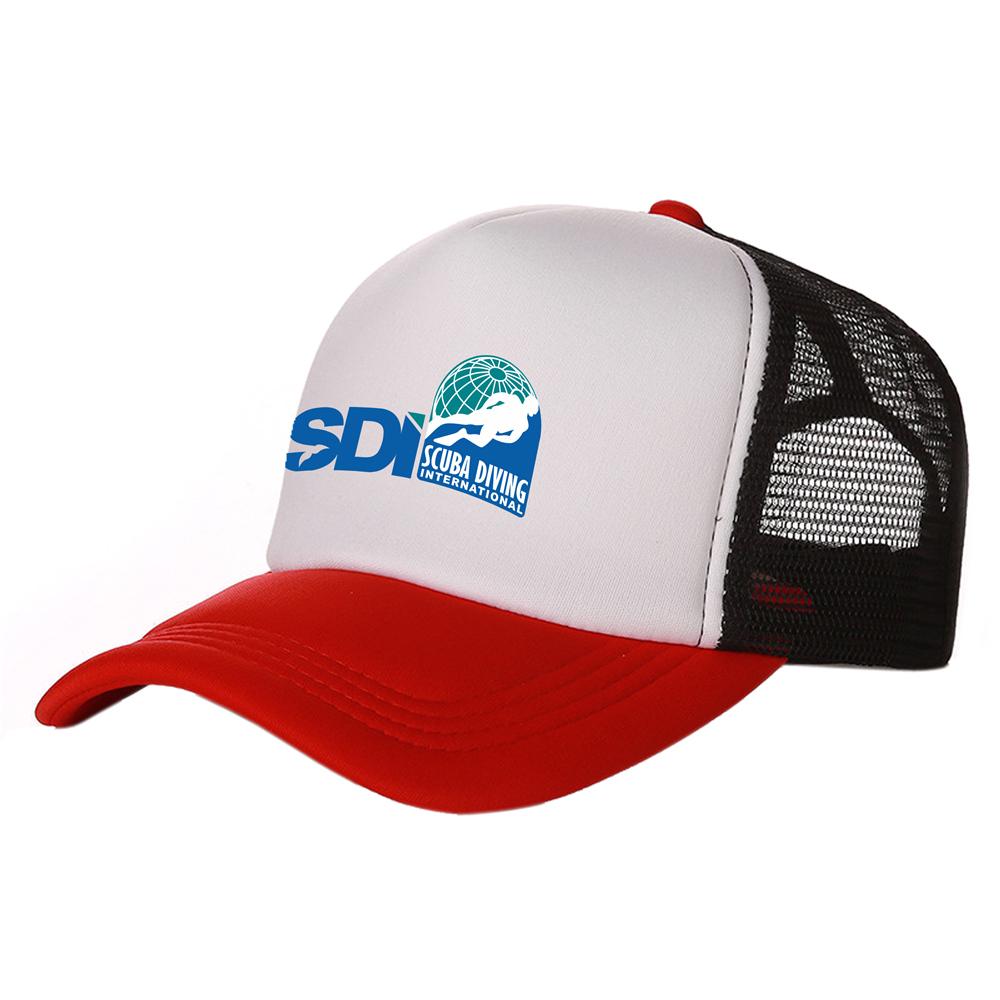 Scuba Diving International SDI Trucker Cap Unisex Hut Baseball Cap Coole Sommer Unisex Mesh Net SDI Hüte