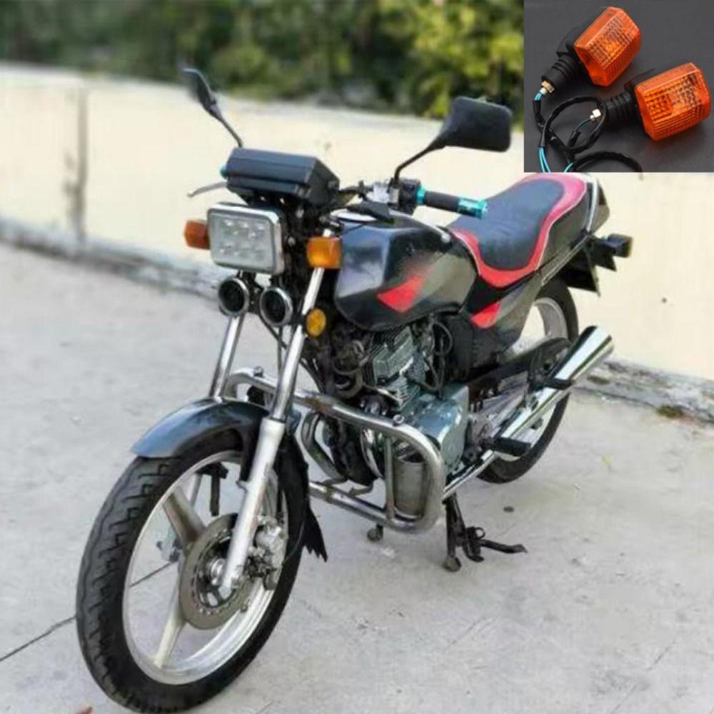 1pair Classic Motorcycle Accessories Red Light Scooter Stop Signal New Moto Turn Signal Lights