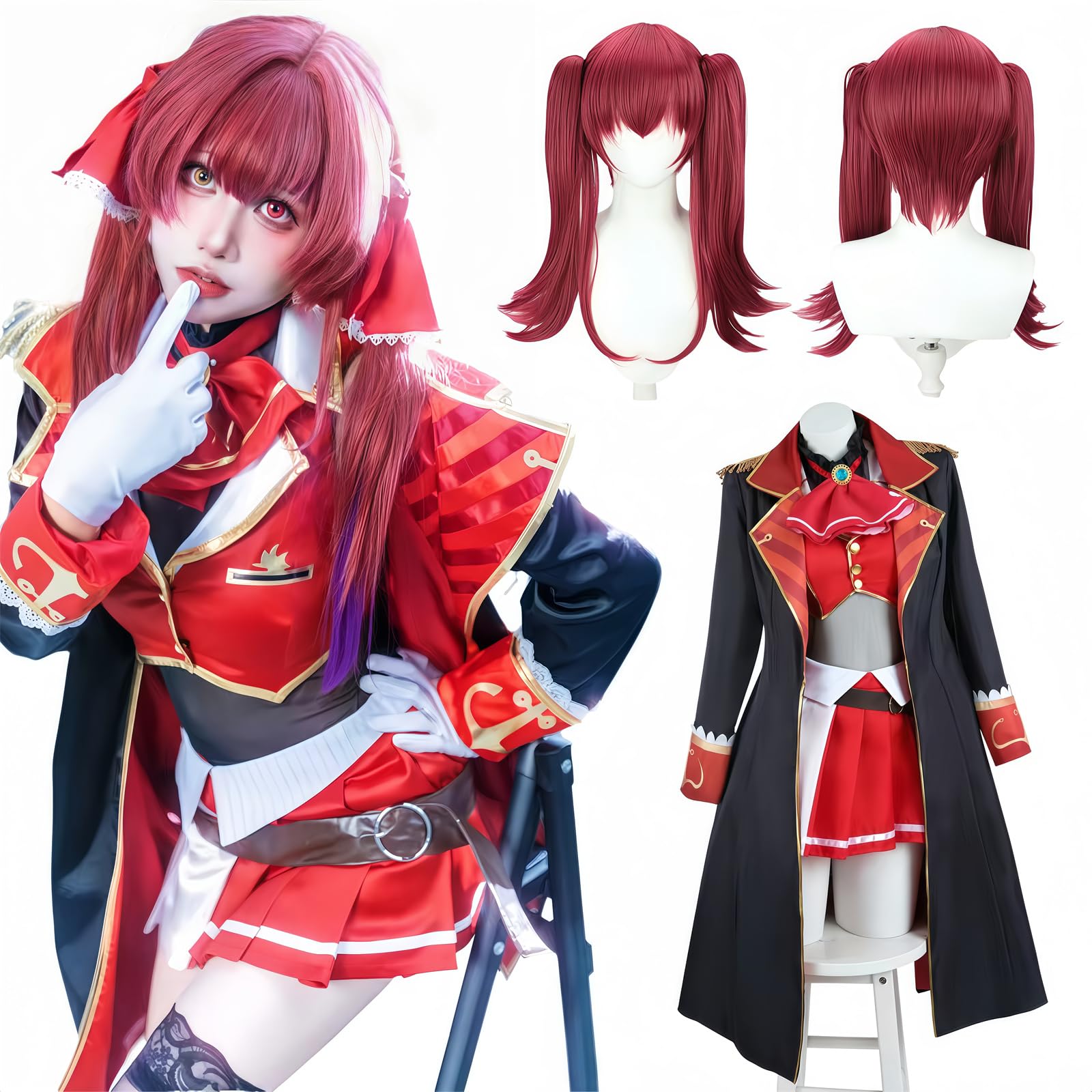 

Косплей Hosho Marine Косплей Костюм Мэрилин Hosho Marin Капитан Виртуальный YouTuber VTuber Hololive [NOKIJP] V-Tuber V-Tuber (Хошо Марин, М)
