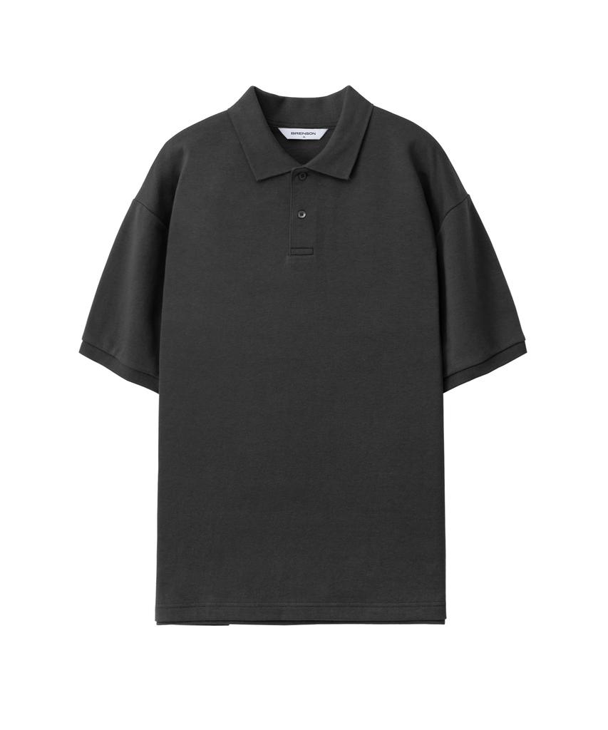 BRENSON Relaxed Double Cotton Collared Short Sleeve Tee ( 7 Colors )