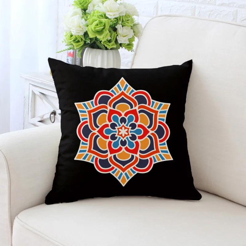 Creative Modern Ethnic Geometry Pillowcase Simple Black/White Sofa Cushion Case Hot Nordic Livingroom Bedroom Decorative Pillows