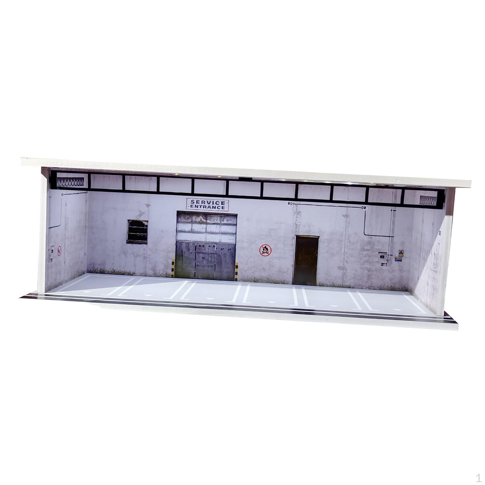 

1/64 Модель автомобиля Витрина Миниатюрный Декорации Сценарий Пылезащитный Орнамент с Акриловым Покрытием