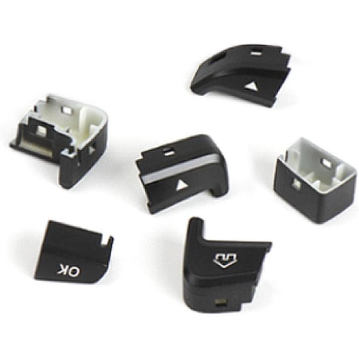 Car Steering Wheel Button Cover Replacement for Mercedes Benz C Class 2014-2018 GLC Class 2015- W205 W253 C180 C200 C300 GLC260 GLC300 Voice Audio