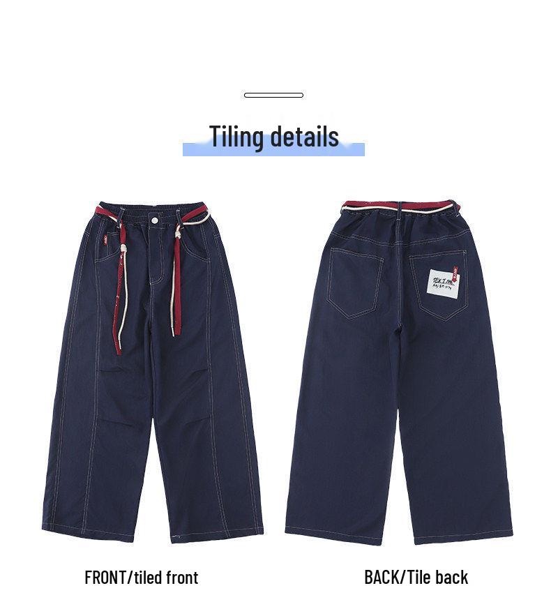 Pantaloni Estivi Sottili in Denim Tencel Repellenti per Zanzare da Ragazzo - Stile Street alla Moda per Ragazzi Grandi 2026