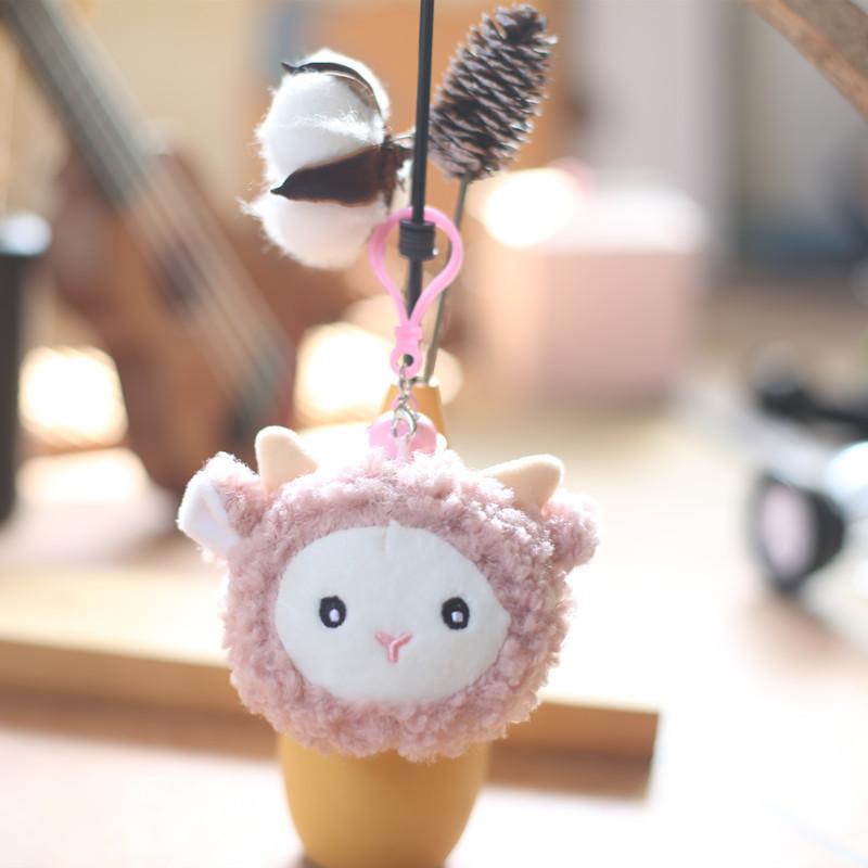 

Милая милая маленькая овечка подвеска плюшевая игрушка кукла маленькая сумка Овен подвесное украшение брелок кукла кукла 11 cm.