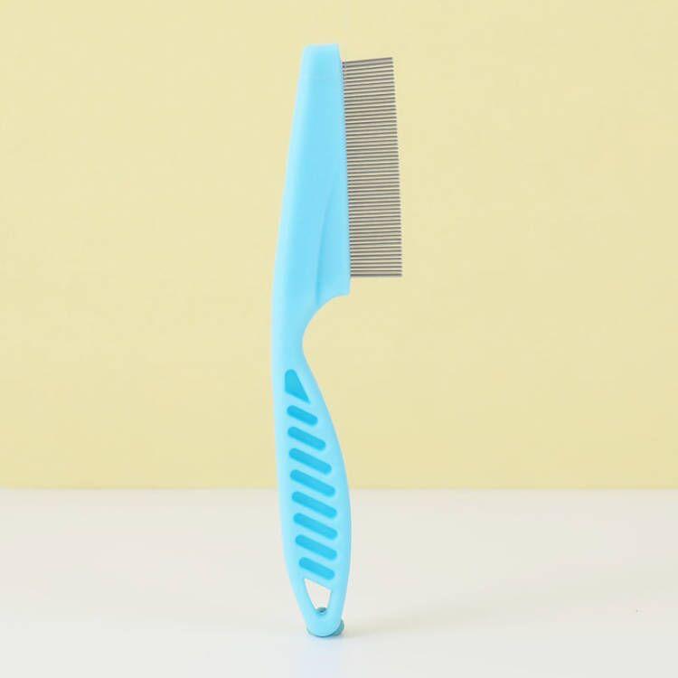 

Cute Cat Paw Comb One-Click Floating Hair Removal Comb Pet Massage Comb Cat Hair Cleaning Cat Needle Comb Pet Comb Dog Comb Blue short style (14cm*1.