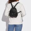 COACH Court Textile, Leather Backpack Small Women's Black C8603-IMBLK